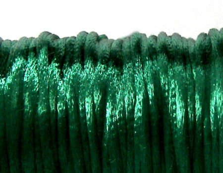 Cola de ratón de Algodón/Rayon 2mm - Dk. Green - - Crystaldreams Abalorios