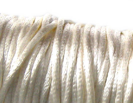 Cola de ratón de Algodón/Rayon 2mm - Ivory - - Crystaldreams Abalorios