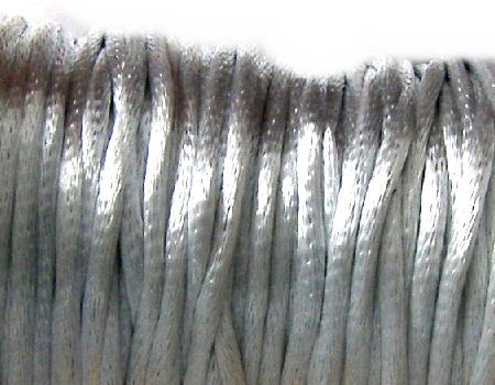 Cola de ratón de Algodón/Rayon 2mm - Silver - - Crystaldreams Abalorios