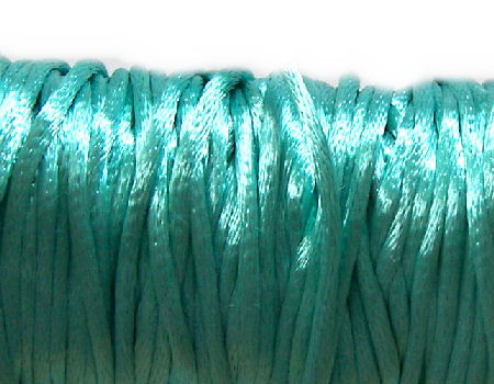 Cola de ratón de Algodón/Rayon 2mm - Turquoise - - Crystaldreams Abalorios