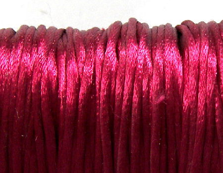 Cola de ratón de Algodón/Rayon 2mm - Wine - - Crystaldreams Abalorios