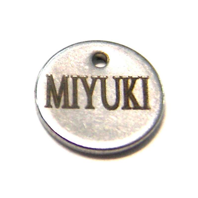 Colgante Acero inoxidable Miyuki 8mm - mod.A - - Crystaldreams Abalorios