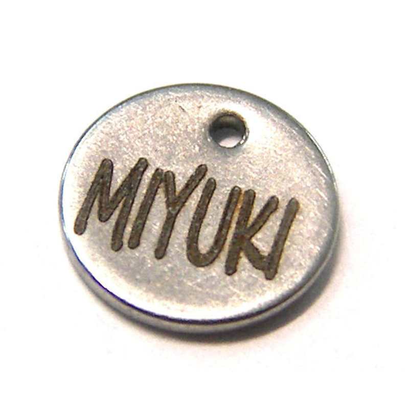 Colgante Acero inoxidable Miyuki 8mm - mod.C - - Crystaldreams Abalorios