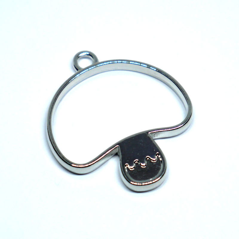 Colgante Aluminio Champy Platinum 30x30mm - Agujero: 2,5mm - - Crystaldreams Abalorios