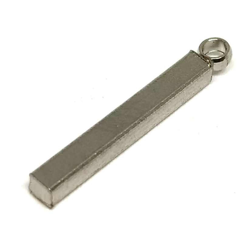 Colgante Bar Acero inox 304 17x2x2mm Agujero:1,6mm - - Crystaldreams Abalorios