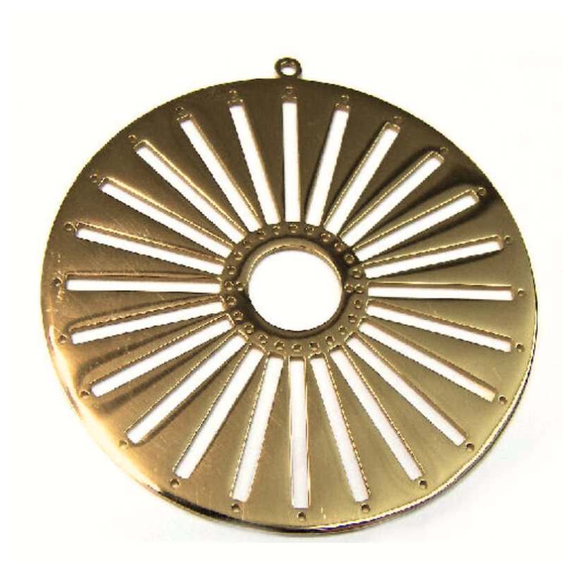 Colgante Centerline 60mm Gold - Miyuki Delica 11/0 - - Crystaldreams Abalorios