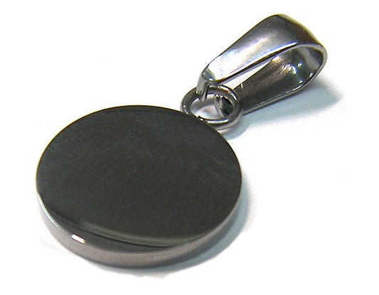 Colgante Chapa rectangular acero inox 304 12x4mm Agujero:4mm - - Crystaldreams Abalorios