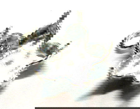 Colgante Engaste para 4744 - 10mm - Plateado - - Crystaldreams Abalorios