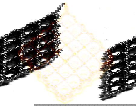 Colgante Square - Copper - 15mm - - Crystaldreams Abalorios