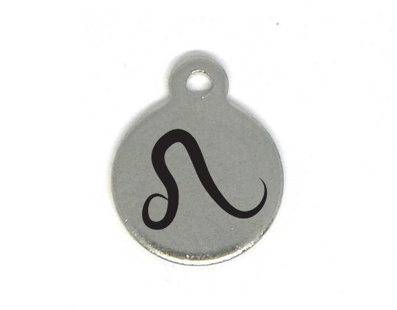 Colgante Zodiac de acero inox 304 10mm Agujero:1mm LEO - - Crystaldreams Abalorios