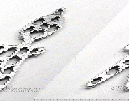 Colgante de Zamak - 20x34mm - Agujero:2mm - Boy - - Crystaldreams Abalorios