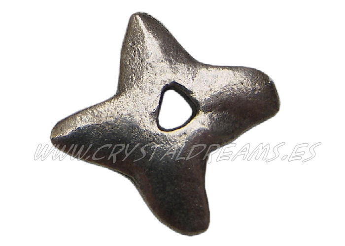 Colgante de metal - mod. Fan- 18mm - Agujero: 2,5mm - - Crystaldreams Abalorios