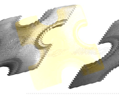 Colgante hueso acrilico - CROSS - 34x34mm - Agujero:1,2mm - - Crystaldreams Abalorios