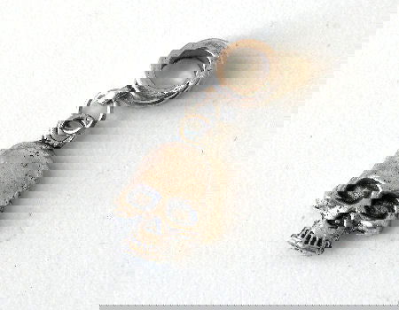 Colgante metal - Skull - 29mm - Agujero: 5mm - - Crystaldreams Abalorios