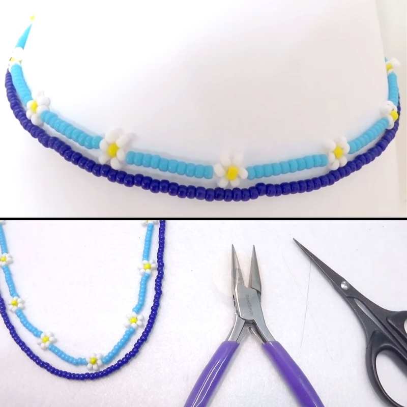 Como hacer un collar chocker con Rocallas - - Crystaldreams Abalorios