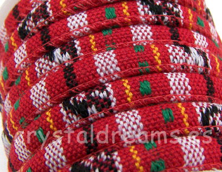 Cordon Etnico redondo de 6,5mm - mod 00105 - x metro - - Crystaldreams Abalorios