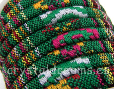 Cordon Etnico redondo de 6,5mm - mod 00113 - x metro - - Crystaldreams Abalorios