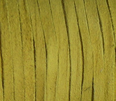 Cordon de Antelina 3x0,4mm - Lime x1metro - - Crystaldreams Abalorios