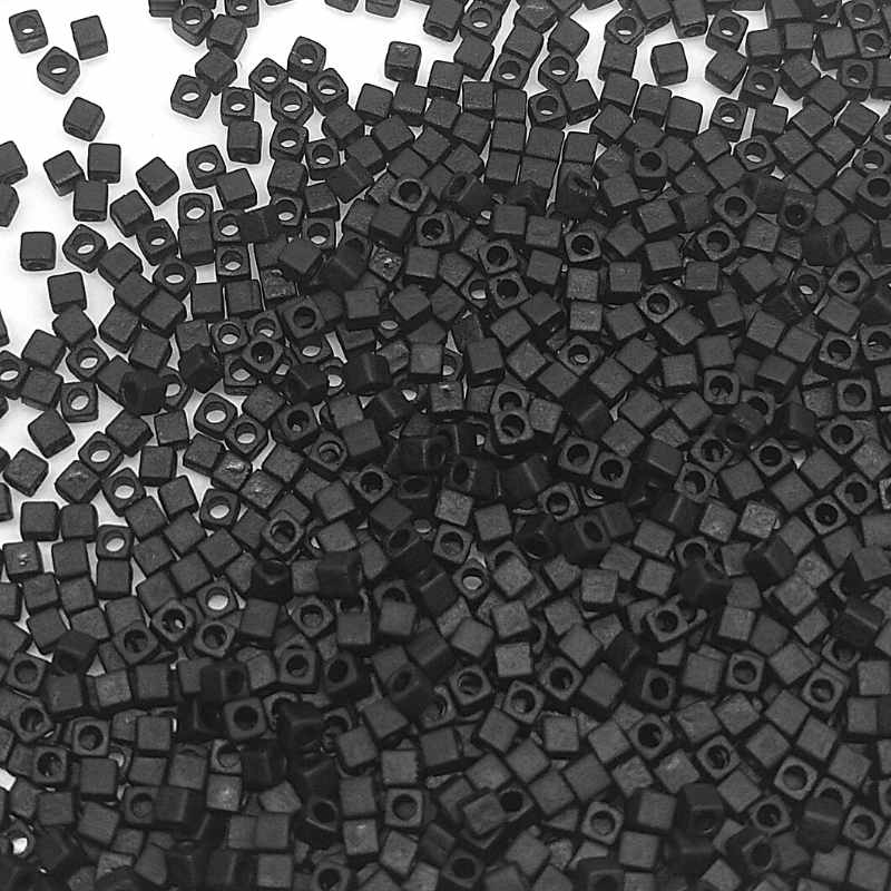 Cubos de Miyuki 1,8mm - Matte Black - 1 gr. - - Crystaldreams Abalorios