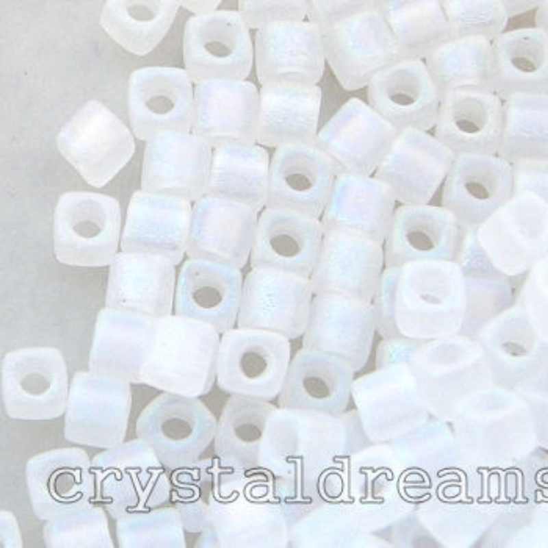 Cubos de Miyuki 1,8mm - Matte Crystal AB - 1 gr. - - Crystaldreams Abalorios