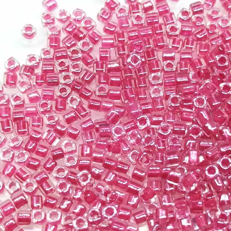 Cubos de Miyuki 1,8mm - Rose Lined Crystal - 1 gr. - - Crystaldreams Abalorios