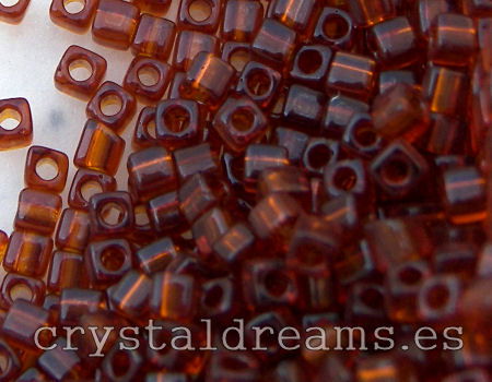 Cubos de Miyuki 1,8mm - Trasparent Dark Topaz - 1 gr. - - Crystaldreams Abalorios