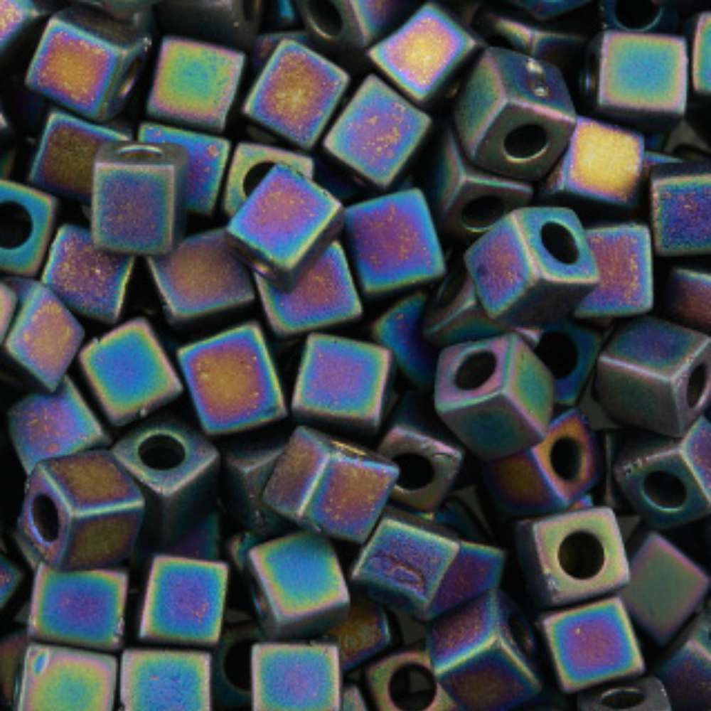 Cubos de Miyuki 1,8mm Matte Black AB 1 gr. -