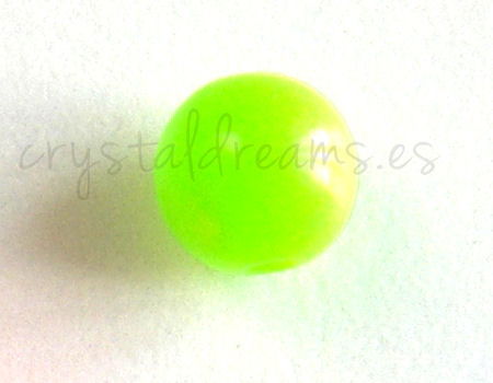 Cuenta NEON color 8mm Agujero: 1,5mm - Green - - Crystaldreams Abalorios