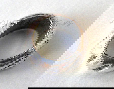 Cuenta de metal - Lined Ring - 8mm- Agujero: 6mm - - Crystaldreams Abalorios