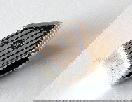 Cuenta de metal - Little House - 10x8mm- Agujero: 4mm - - Crystaldreams Abalorios