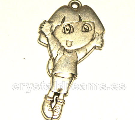 Cuenta de metal - mod. Dora - 40mm Agujero:2mm - - Crystaldreams Abalorios