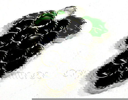 Cuenta de metal - mod. Grape - 26x19mm - Agujero: 2mm - - Crystaldreams Abalorios