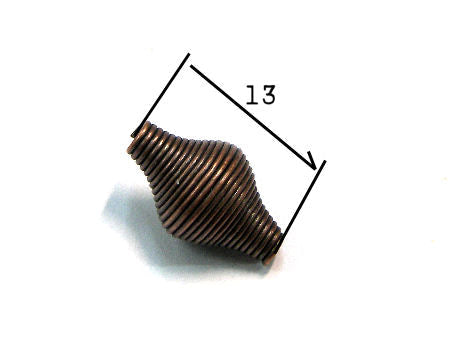Cuenta metal Muelle 13mm Agujero: 2mm Copper - - Crystaldreams Abalorios