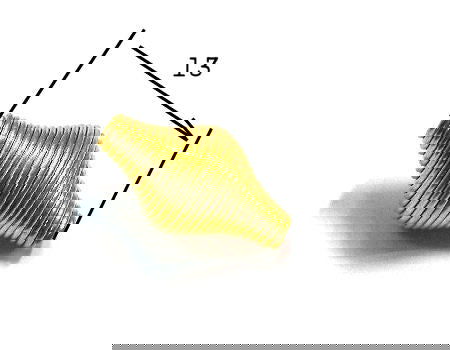 Cuenta metal Muelle 13mm Agujero: 2mm Golden - - Crystaldreams Abalorios