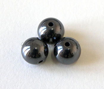 Cuenta redonda hematite 8mm - Agujero: 1mm - - Crystaldreams Abalorios