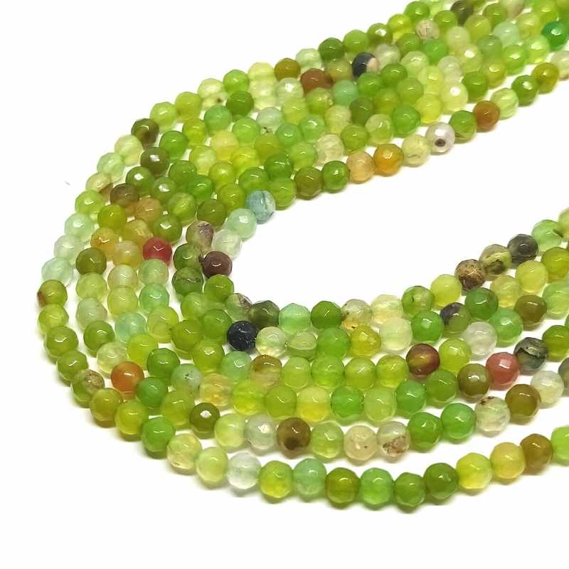 Cuentas Agata Facetadas Teñidas Cornflower 4mm Hole:0,8mm 90pzs - - Crystaldreams Abalorios