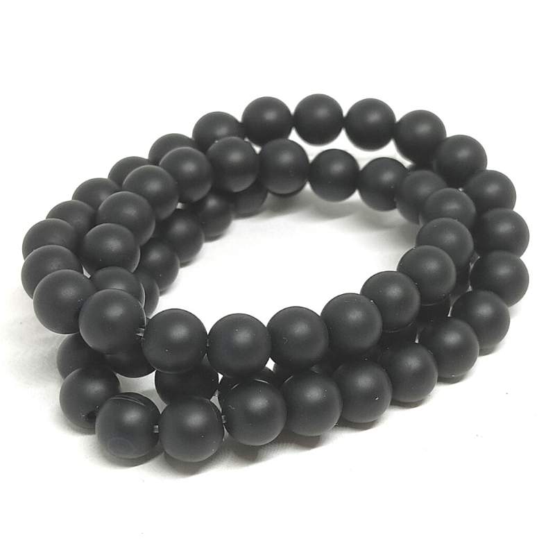 Cuentas Agata Natural Grado A 6mm Hole: 1mm Tira: 60 piezas - - Crystaldreams Abalorios