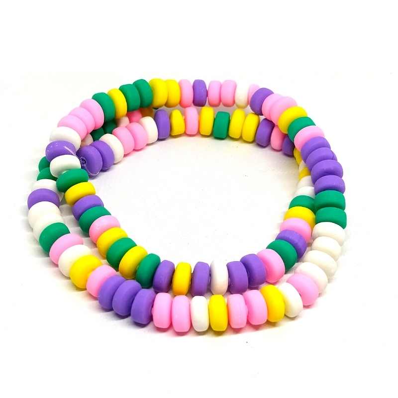 Cuentas Fimo o Pasta Polimérica 6,5x3mm Agujero 1,5mm 110 piezas - - Crystaldreams Abalorios