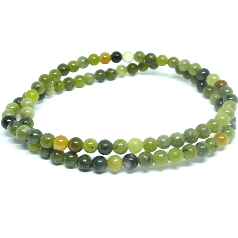 Cuentas Jade natural Taiwan Pond 4mm Hole: 0,8mm 90piezas - - Crystaldreams Abalorios