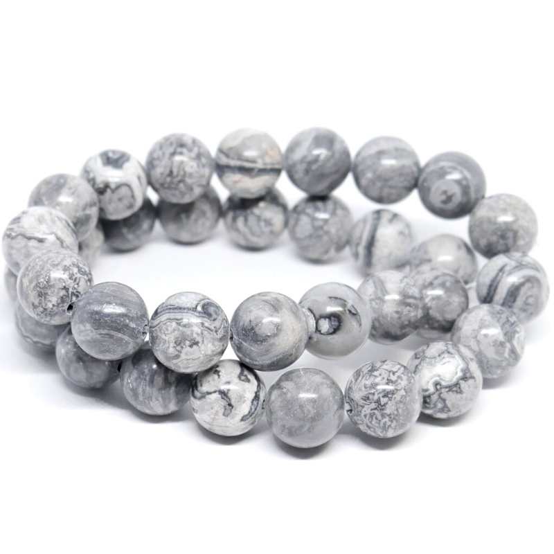 Cuentas Jaspe Lisas natural Map 10mm Hole:1mm 38 piezas - - Crystaldreams Abalorios