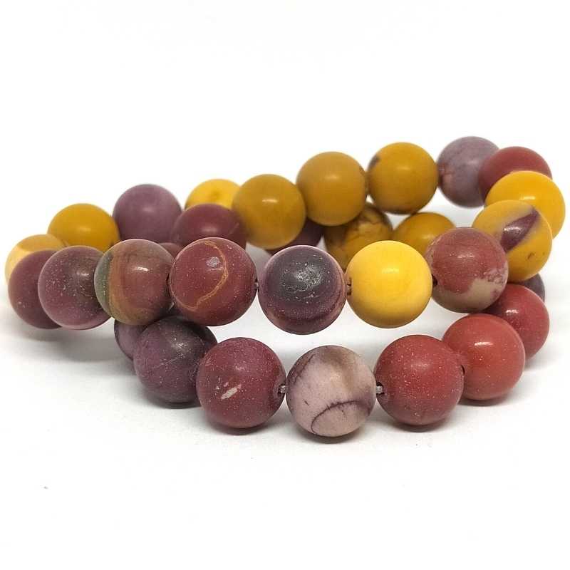 Cuentas Mookite natural Frost Madagascar 12mm Hole:1mm 28 piezas - - Crystaldreams Abalorios