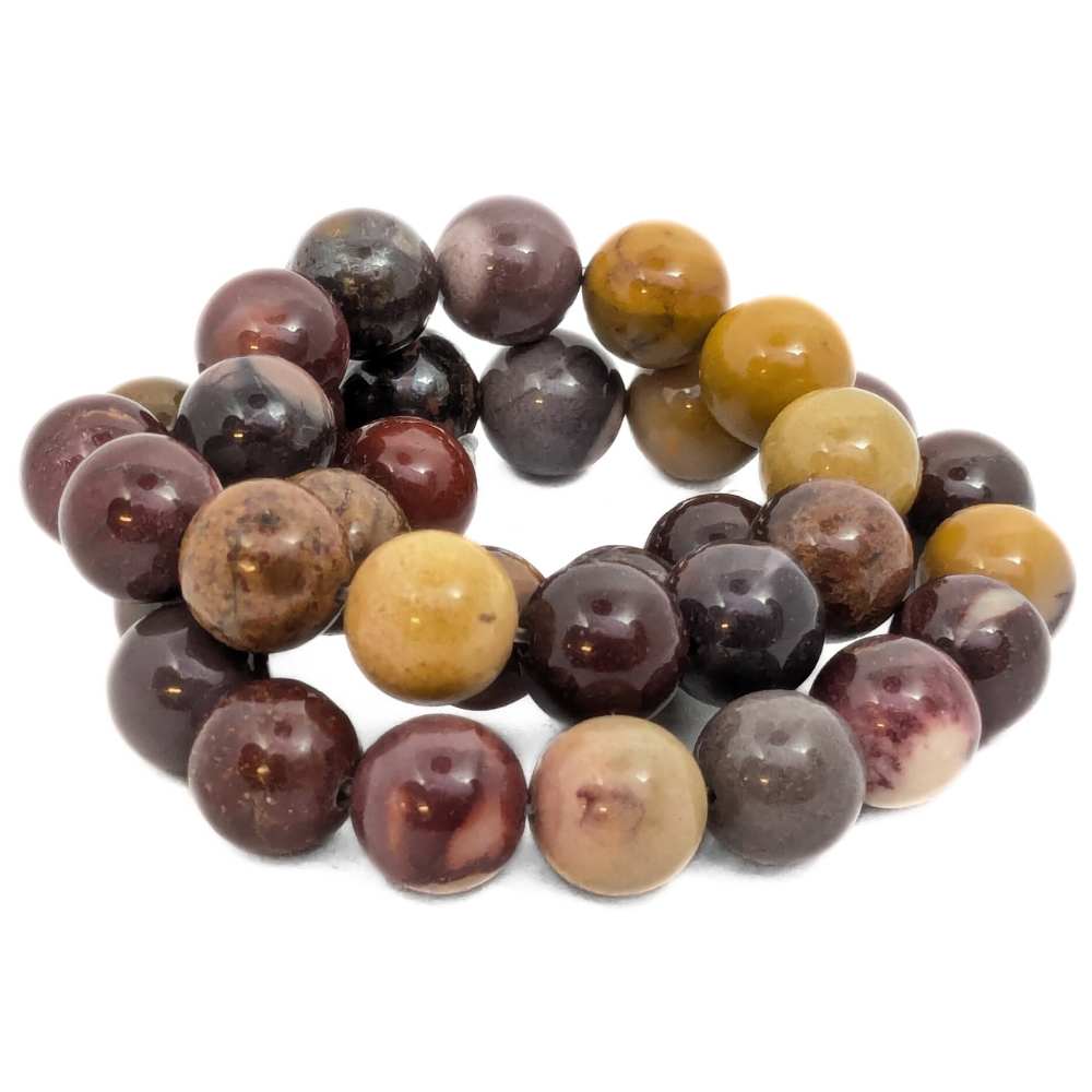 Cuentas Mookite natural Madagascar 10mm Hole: 1mm 39 piezas -