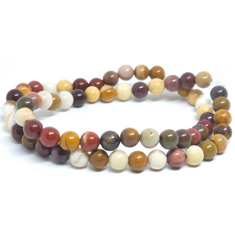 Cuentas Mookite natural Madagascar 6mm Hole: 1mm 65 piezas - - Crystaldreams Abalorios