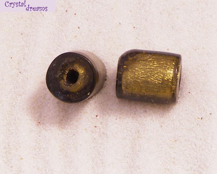 Cuentas Vidiro "Tubo" Smoky Quartz x 1 Ud. - - Crystaldreams Abalorios