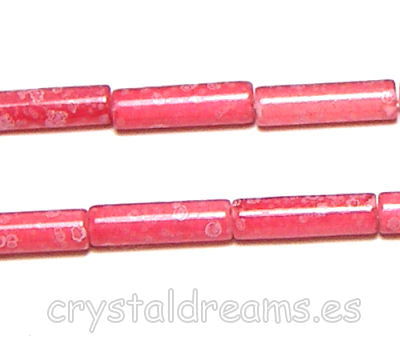 Cuentas Vidrio 15x4mm Red Agujero:1mm - - Crystaldreams Abalorios