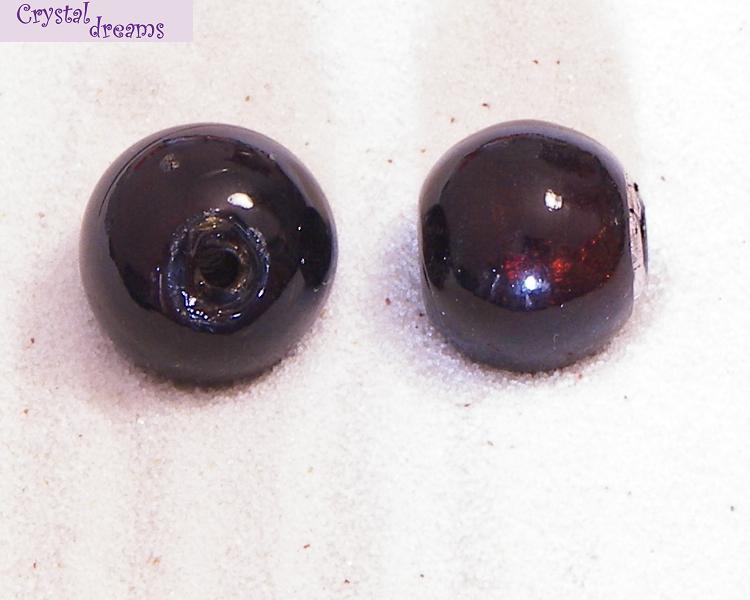 Cuentas Vidrio "Bola" Dark Red x 1 Ud. - - Crystaldreams Abalorios