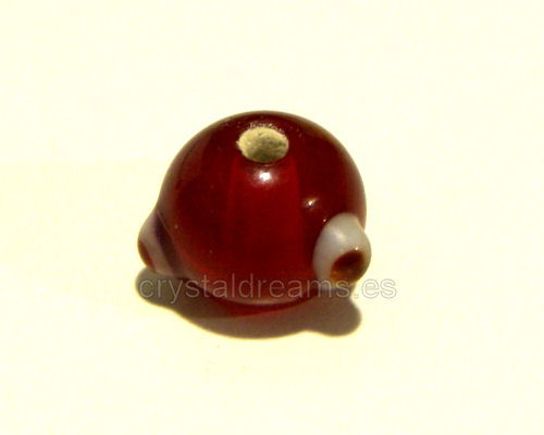Cuentas Vidrio "Eagle Red eye" 9mm Hole:1,5mm - - Crystaldreams Abalorios