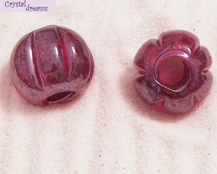 Cuentas Vidrio "Frozen" Light Amethyst x 1 Ud. - - Crystaldreams Abalorios