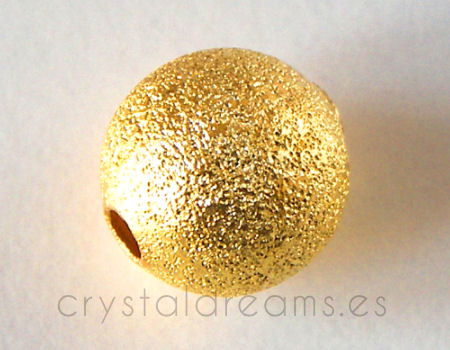 Cuentas metalicas -Doradas - 10mm - - Crystaldreams Abalorios