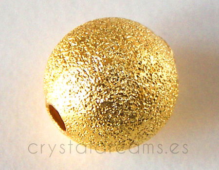 Cuentas metalicas -Doradas - 12mm - - Crystaldreams Abalorios